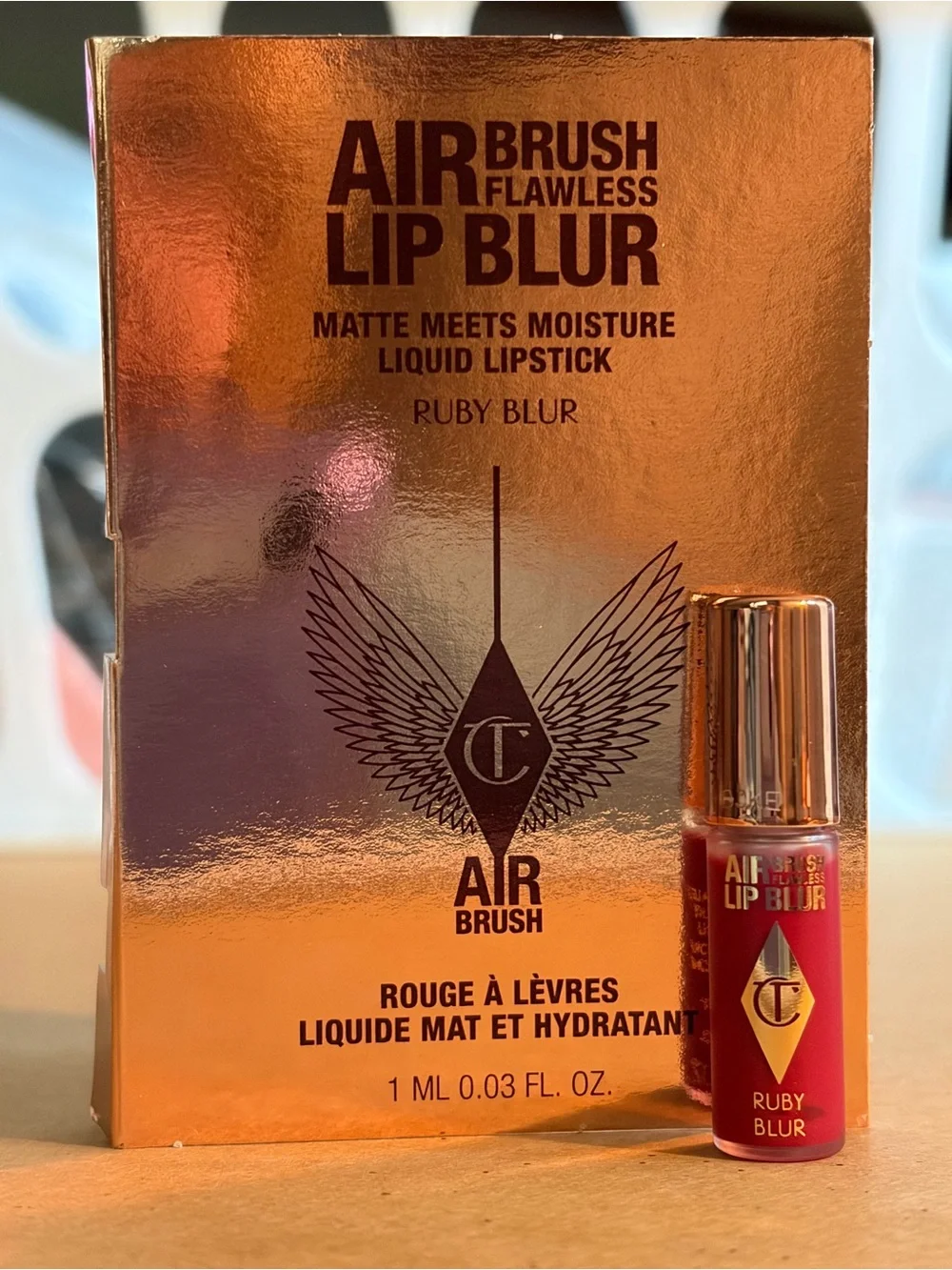 CT Airbrush Flawless Lip Blur Liquid Lipstick - Ruby Blur (Red)